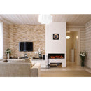 Amantii 50 Inch Tru-View Slim Smart Indoor Outdoor 3 Sided Electric Fireplace