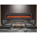 Sierra Flame 34 Inch Linear Wall Mount Electric Fireplace WM-FML-34-4023-STL