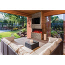 Amantii Tru-View XL XT 88" Three-Sided Electric Fireplace with 22" Glass Viewing Area