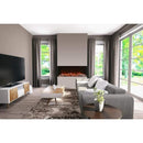 Amantii Tru-View XL XT 88" Three-Sided Electric Fireplace with 22" Glass Viewing Area