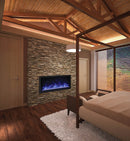 Amantii Tru-View XL XT 50 Inch Indoor Outdoor 3 Sided Electric Fireplace