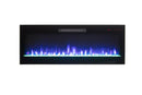 Amantii Fire & Ice Evolution 42" Linear Electric Fireplace with WiFi, Frameless Design & Multi-Color LED Flames