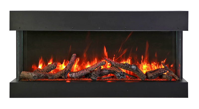 Amantii 30 inch Remii CLASSIC-SLIM-30 Steel Surround Classic Extra Slim Built In Electric Fireplace 
