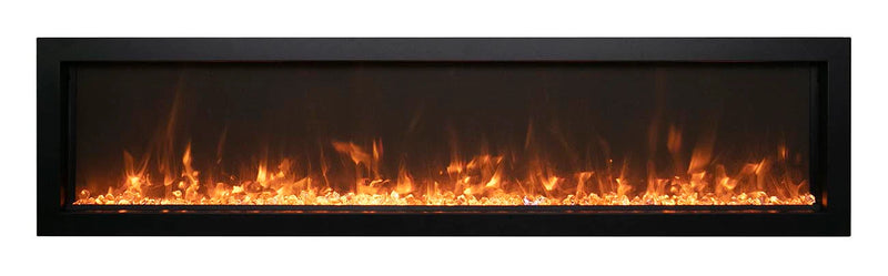 Remii 102765-XS Extra Slim 65 inch Built-in Indoor Outdoor Electric Fireplace