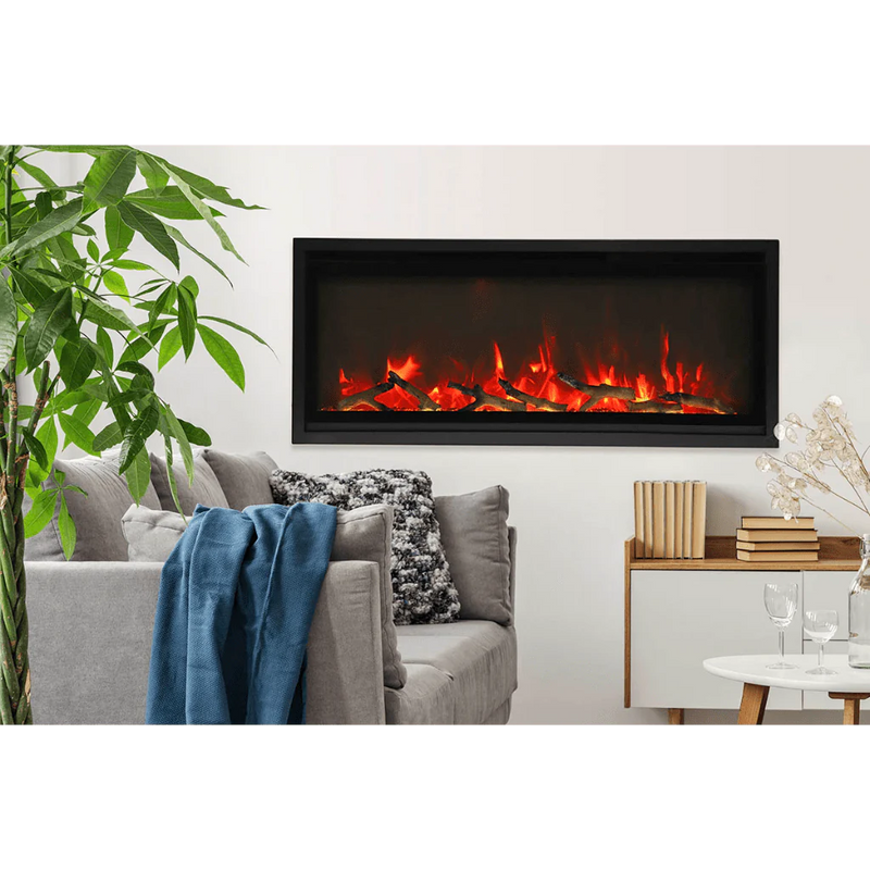 Amantii Remii 65 inch WM-SLIM-65 Smart Indoor Extra Slim Wall Mount Electric Fireplace