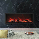 Amantii Panorama Deep Extra Tall 88 Inch Indoor Outdoor Electric Fireplace