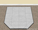 Diamond Hearths Peacock Slate Traditional Edge Type I Hearth Pad