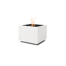 EcoSmart Fire Sidecar 24" Freestanding Outdoor Fire Table with Black Burner and Geometric Base by MAD Design Group