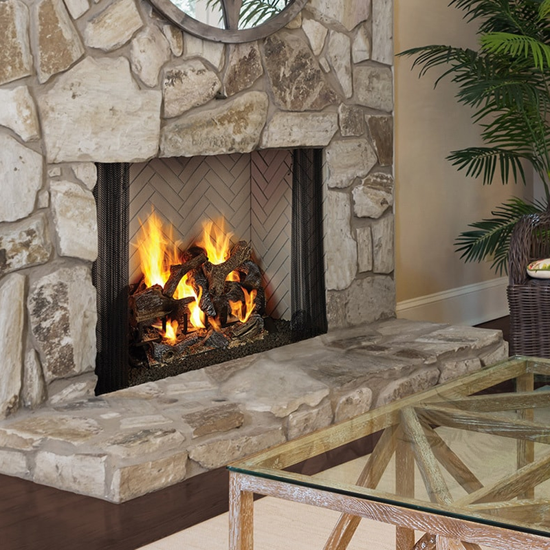 Majestic Ashland Radiant 36" Traditional Wood Burning Fireplace