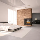 Napoleon Ascent Peninsula 43 Inch Linear Direct Vent Multi-view Gas Fireplace With Logs