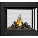 Napoleon Ascent Peninsula 43 Inch Linear Direct Vent Multi-view Gas Fireplace With Logs
