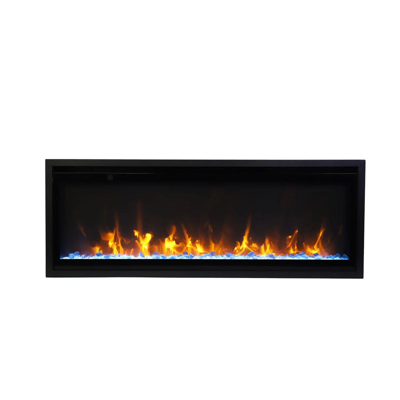 Remii 102755-XS Extra Slim 55 inch Built-in Indoor Outdoor Electric Fireplace