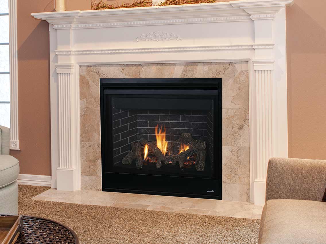 SUPERIOR 35 Traditional Direct Vent Gas Fireplace