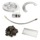 HPC Fire 24" Round Flat Hardscape Kit with Push-Button Ignition & Stainless Steel Burner