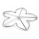 HPC Fire 24" Standard 5 Spoke Match Lit Fire Pit Insert – Square Flat Stainless Steel Design