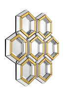 Two-tone Honeycomb Cluster Mirror | Eichholtz Dunello