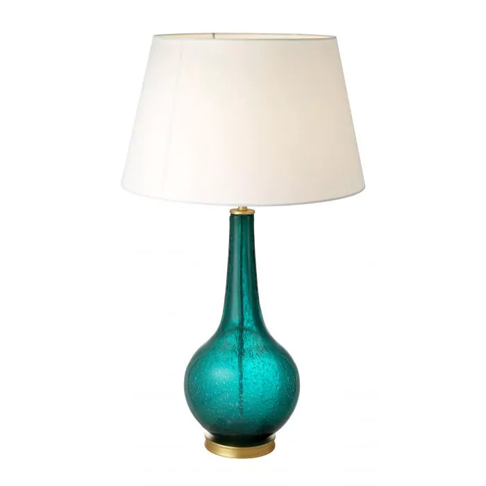 Turquoise Glass Table Lamp | Eichholtz TABLE LAMP MASSARO