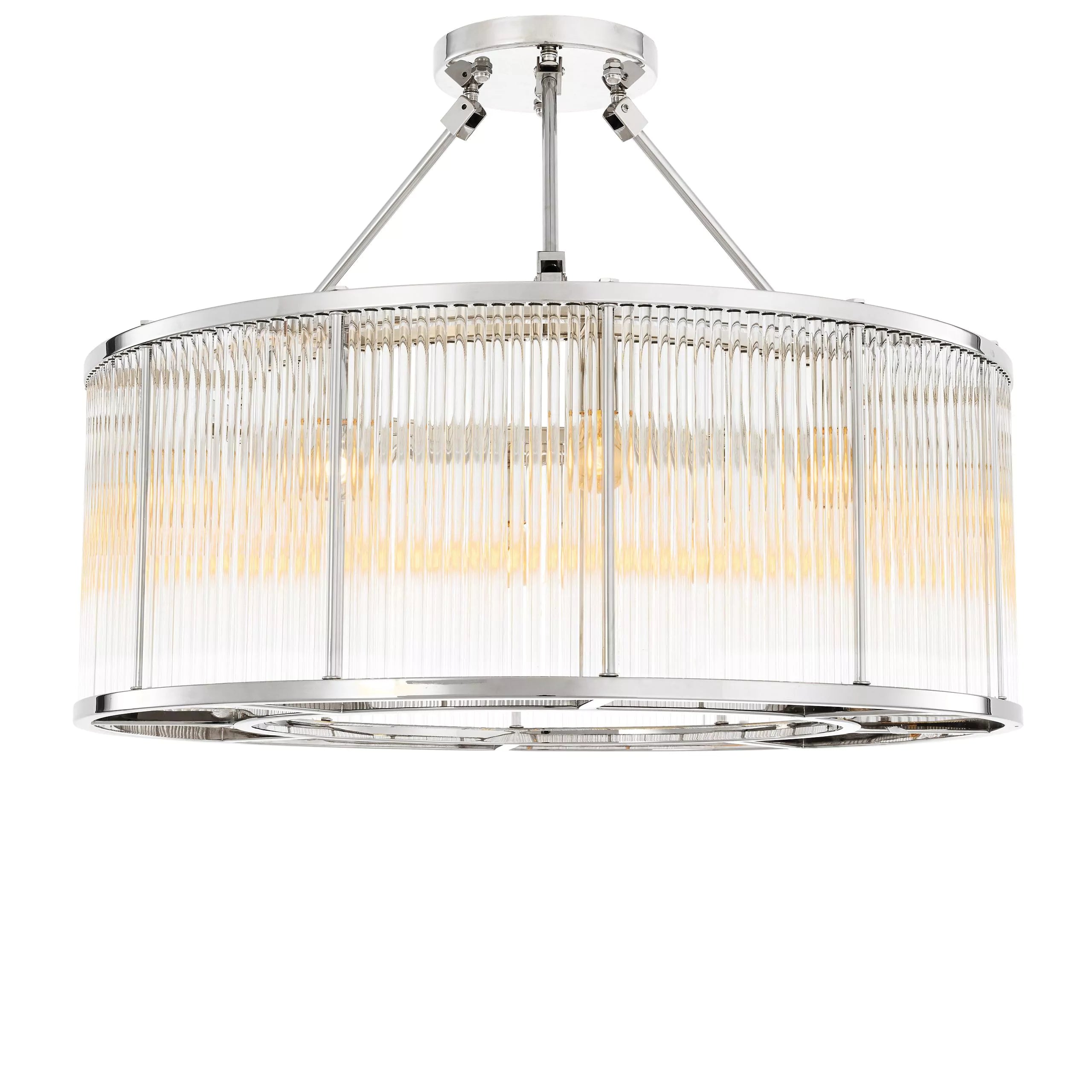 Silver Drum Ceiling Lamp Eichholtz Bernardi