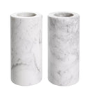 White Marble Tealight Holders (2) | Eichholtz Tobor L