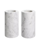 White Marble Tealight Holders (2) | Eichholtz Tobor M