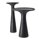 Solid Italian Black Marble Low Side Table | Eichholtz Pompano