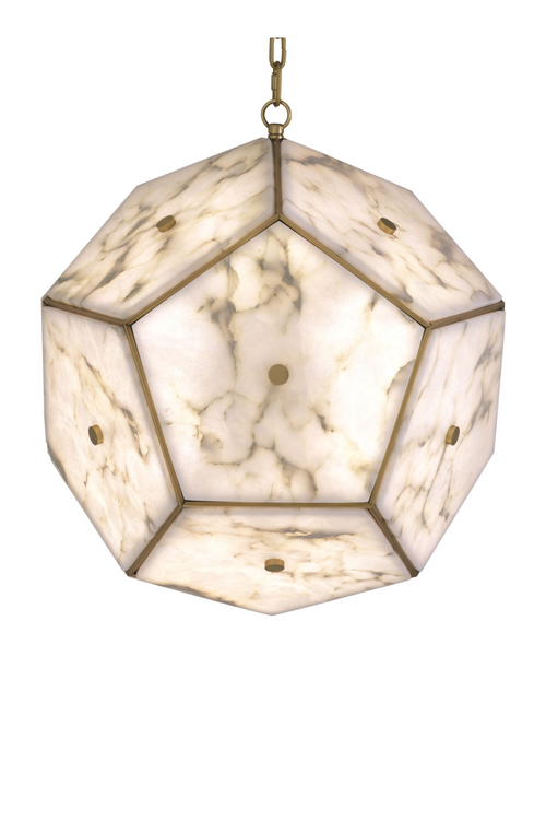 Pentagonal Alabaster Lantern | Eichholtz  LANTERN GALLO