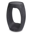 Black Marble Round Side Table | Eichholtz Clipper High