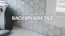 Super White Glass Hexagon Tile (11-Pack)