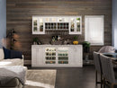 White Home Bar Display Cabinet - 21”