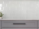 New Age Product's-Super White Glass Subway Tile (11 Sq.ft. / Box)