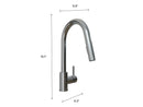 Pull Down Double Action Spray Faucet