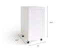 Home White Single Door Base Cabinet