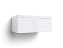 Home Grey Above Fridge Cabinet, 36 Inch