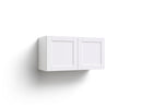 Home Grey Above Stove Cabinet, 30 Inch