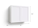 Home Grey Two Door Wall Cabinet