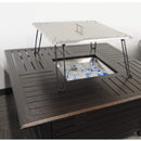 AZ Patio Heaters 24" Fire pit Heat Deflector in Stainless Steel