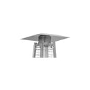 AZ Patio Heaters 89" Silver Residential Hammered Glass Tube Patio Heater - 40000 BTU's