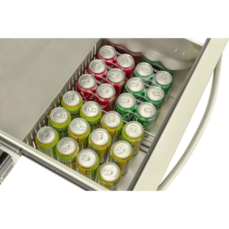 Blaze 23.5-Inch Stainless Steel Outdoor Double Drawer Refrigerator - 5.1 Cu. Ft.