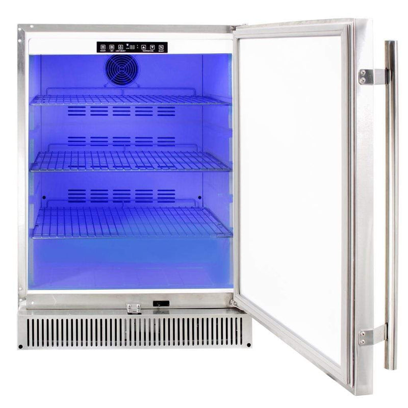 Blaze 24-Inch Stainless Outdoor Refrigerator - 5.2 Cu. Ft.