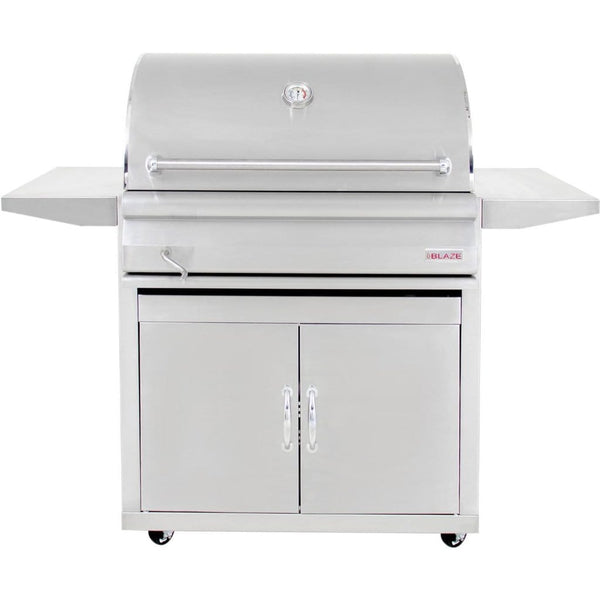 Blaze - Freestanding Charcoal Grill - 32" with Adjustable Charcoal Tray