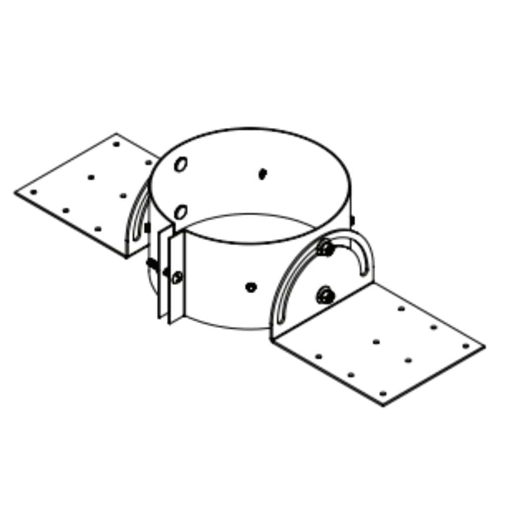 DuraVent DoubleWall PolyPro 8" Roof Support Venting System