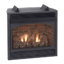 Empire Vail 36 Inch Premium Millivolt Controller Ventless Gas Fireplace With Slope Glaze Burner