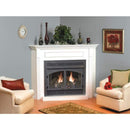 Empire Vail 36 Inch Premium Millivolt Controller Ventless Gas Fireplace With Slope Glaze Burner