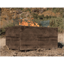 rectangular natural gas fire pit | The Outdoor Plus - Catalina GFRC Wood Grain Concrete Rectangle Gas Fire Pit 108"