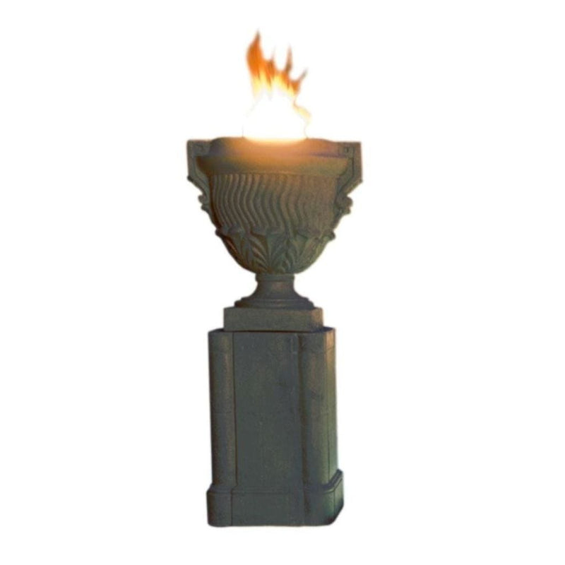  26" Piage Gas Fire Urn and Pedestal | fire urns
