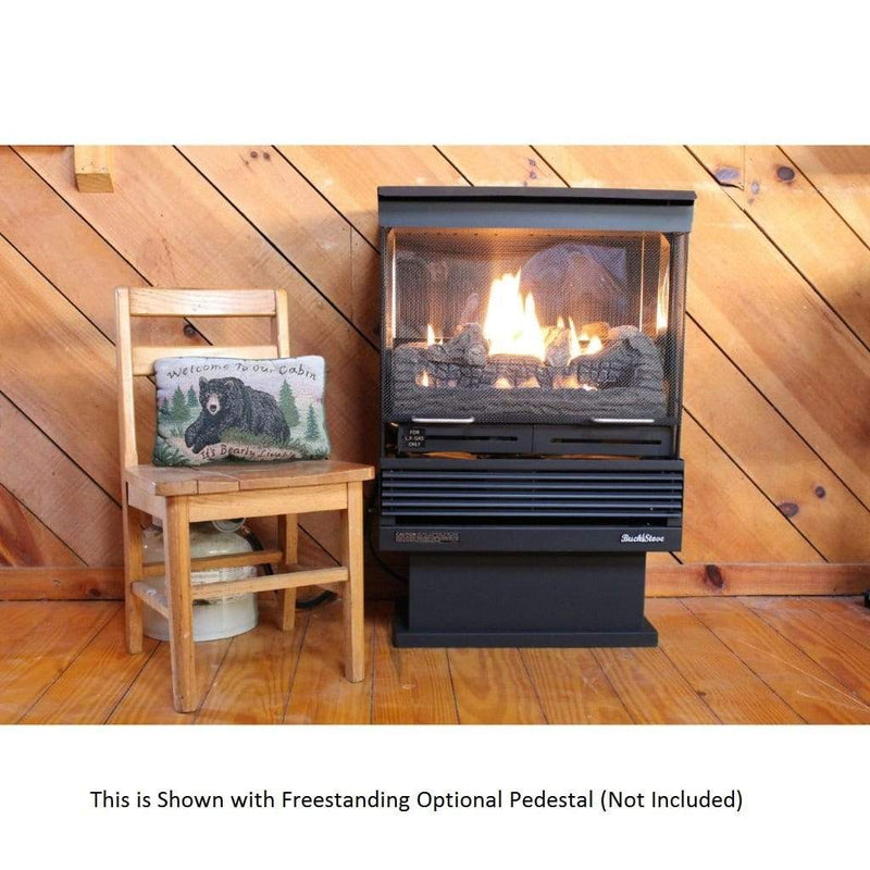 pedestal freestanding ventless gas stove | BelleFlame
