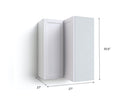 Home Grey Corner Wall Cabinet