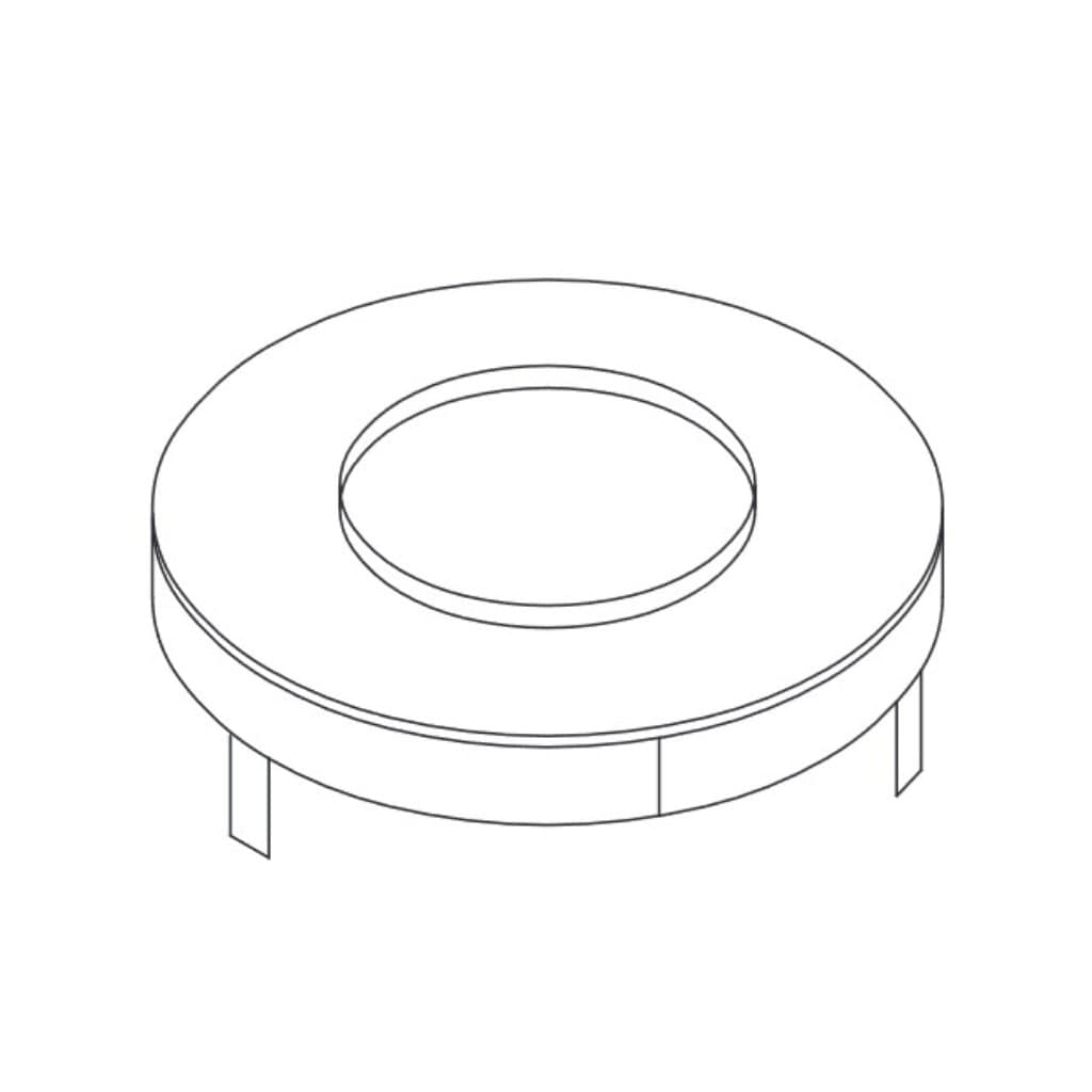 Majestic 14.5" LINKZCADPB Round Flashing Adapter Kit