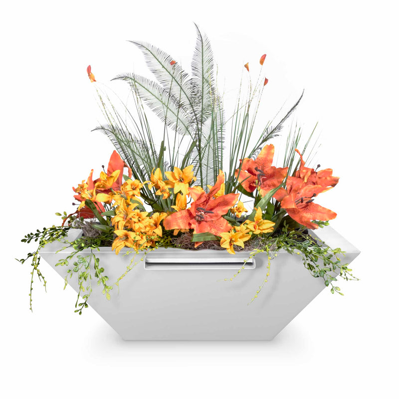 MAYA POWDER COATED STEEL – PLANTER WITH WATER BOWL - MAYA POWDER COATED STEEL – PLANTER WITH WATER BOWL