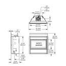 Napoleon Ascent 36 Inch Propane Direct Vent Linear Gas Fireplace